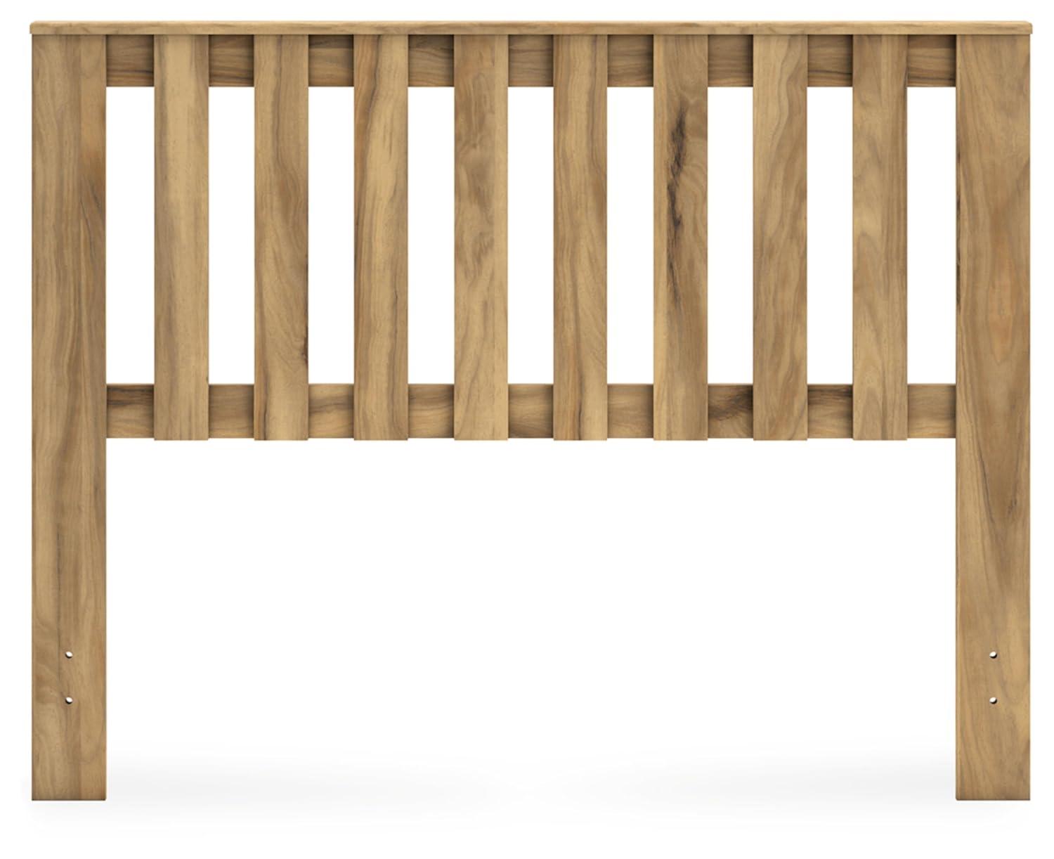 Signature Design by Ashley Bermacy Full Panel Headboard, Light Brown