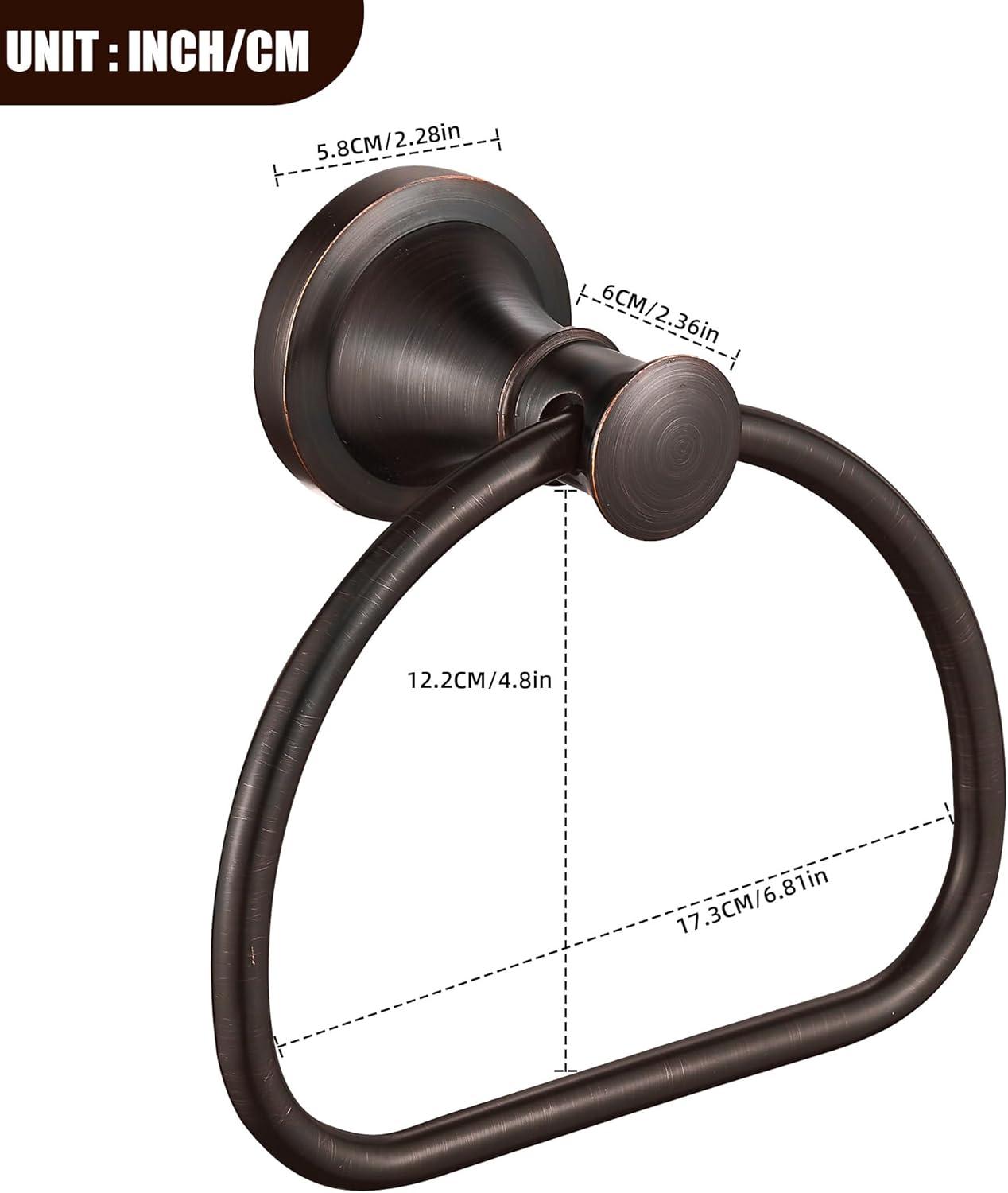 Oil Rubbed Bronze Stainless Steel Wall Mounted Towel Ring