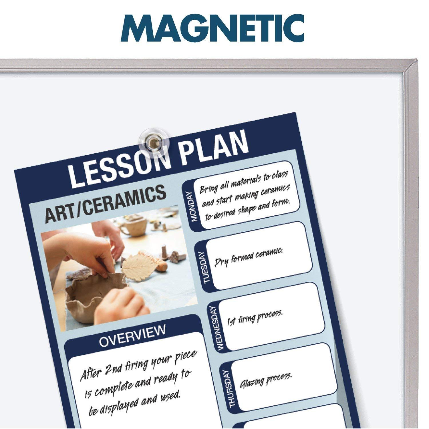 Quartet® 36" x 48" Porcelain White Board with Aluminum Frame