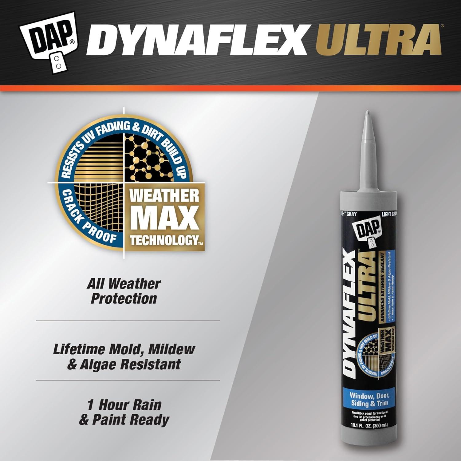 Dynaflex Ultra Advanced Exterior Sealant, Light Gray, 10.1 OZ 7079818219