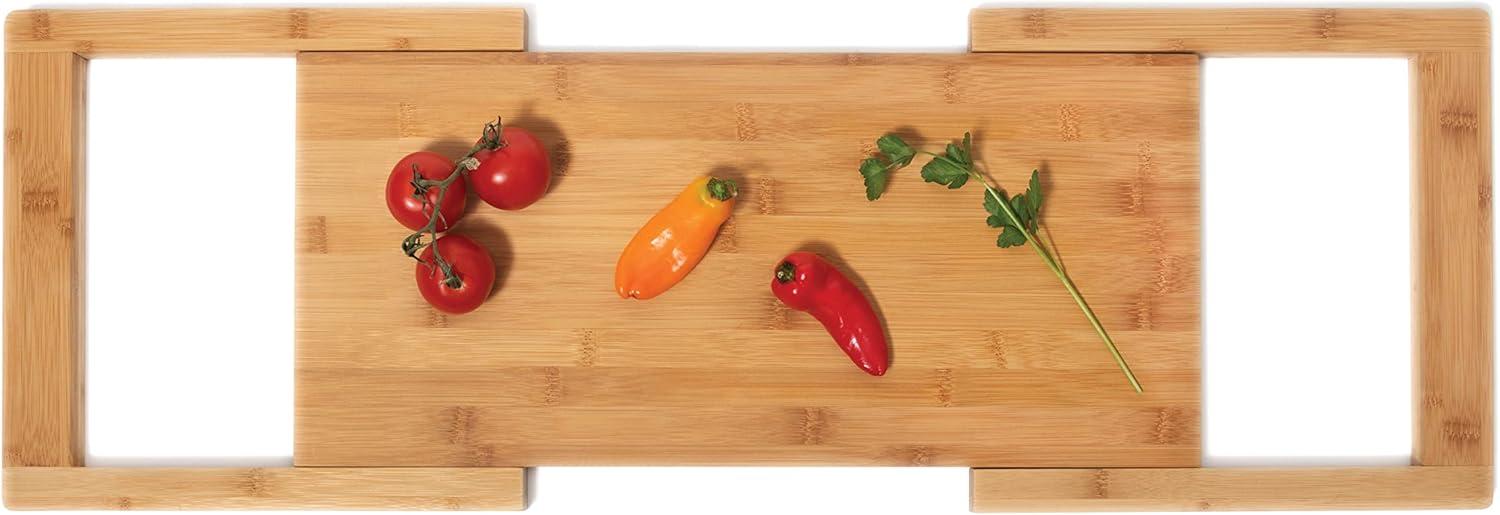 Expandable Bamboo Over-the-Sink Cutting Board