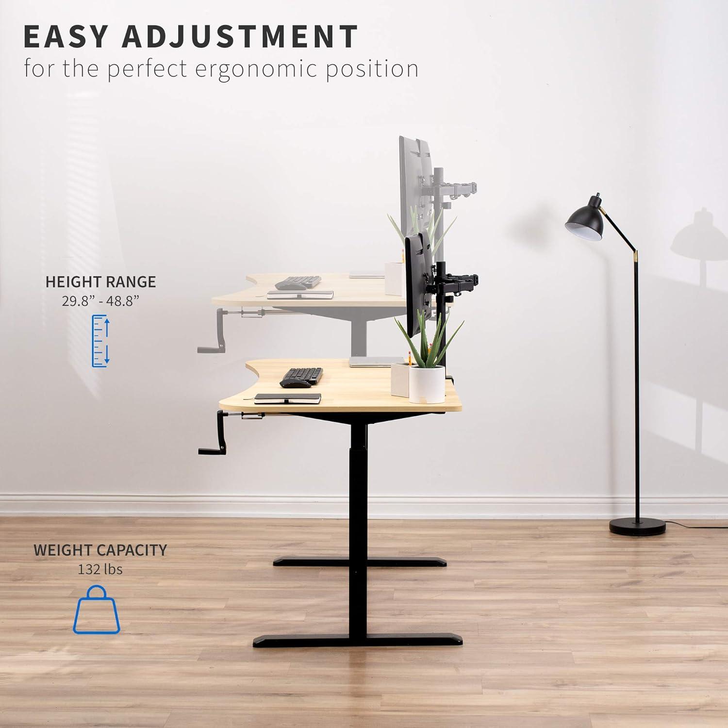 63in x 32in Crank Height Adjustable Desk