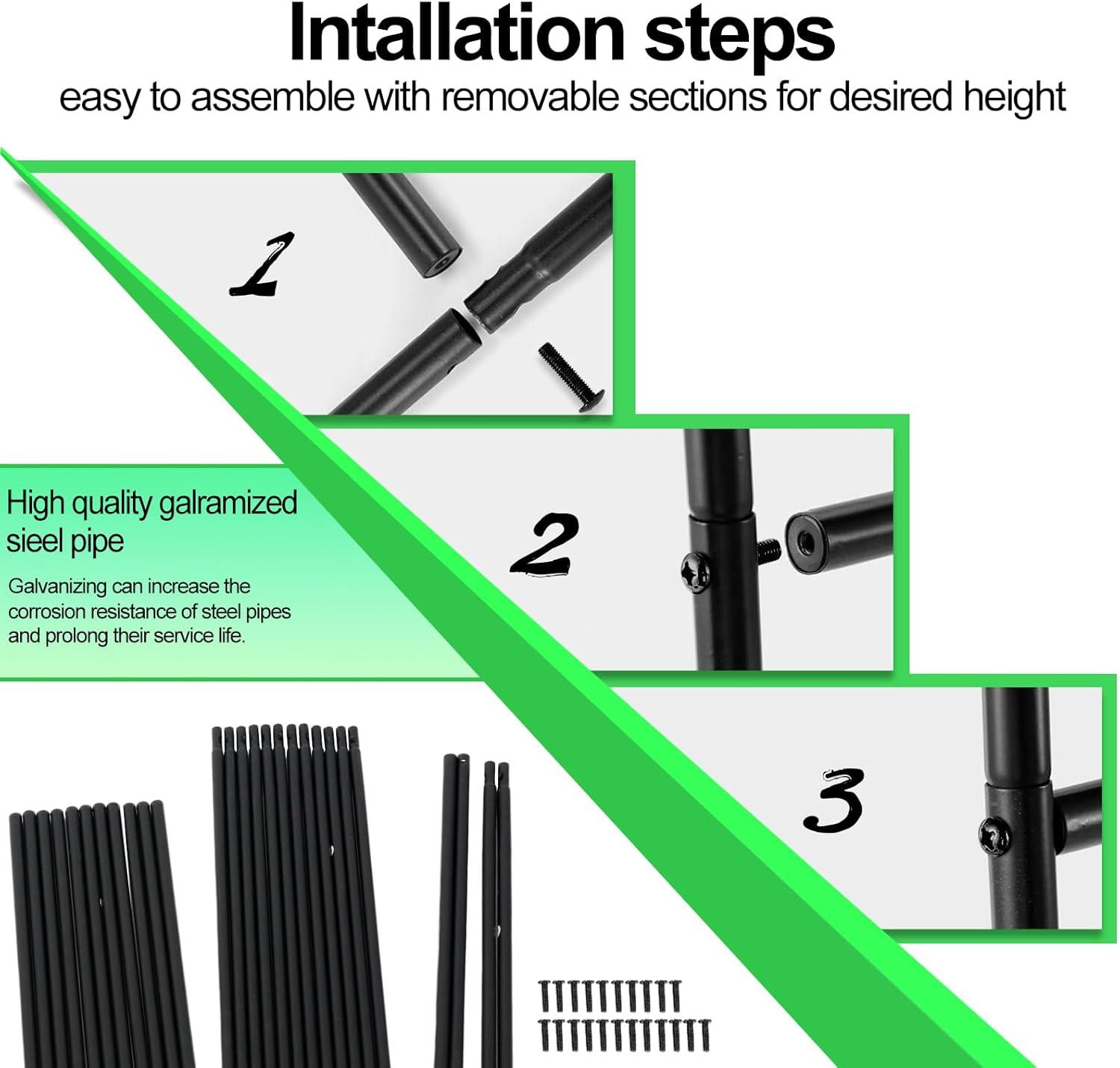 Metal Garden Arch 7.8ft High X 4.5ft Wide Garden Arbor for Various Climbing Plant Outdoor Garden Lawn Backyard Wedding Arch Party Decoration Archway