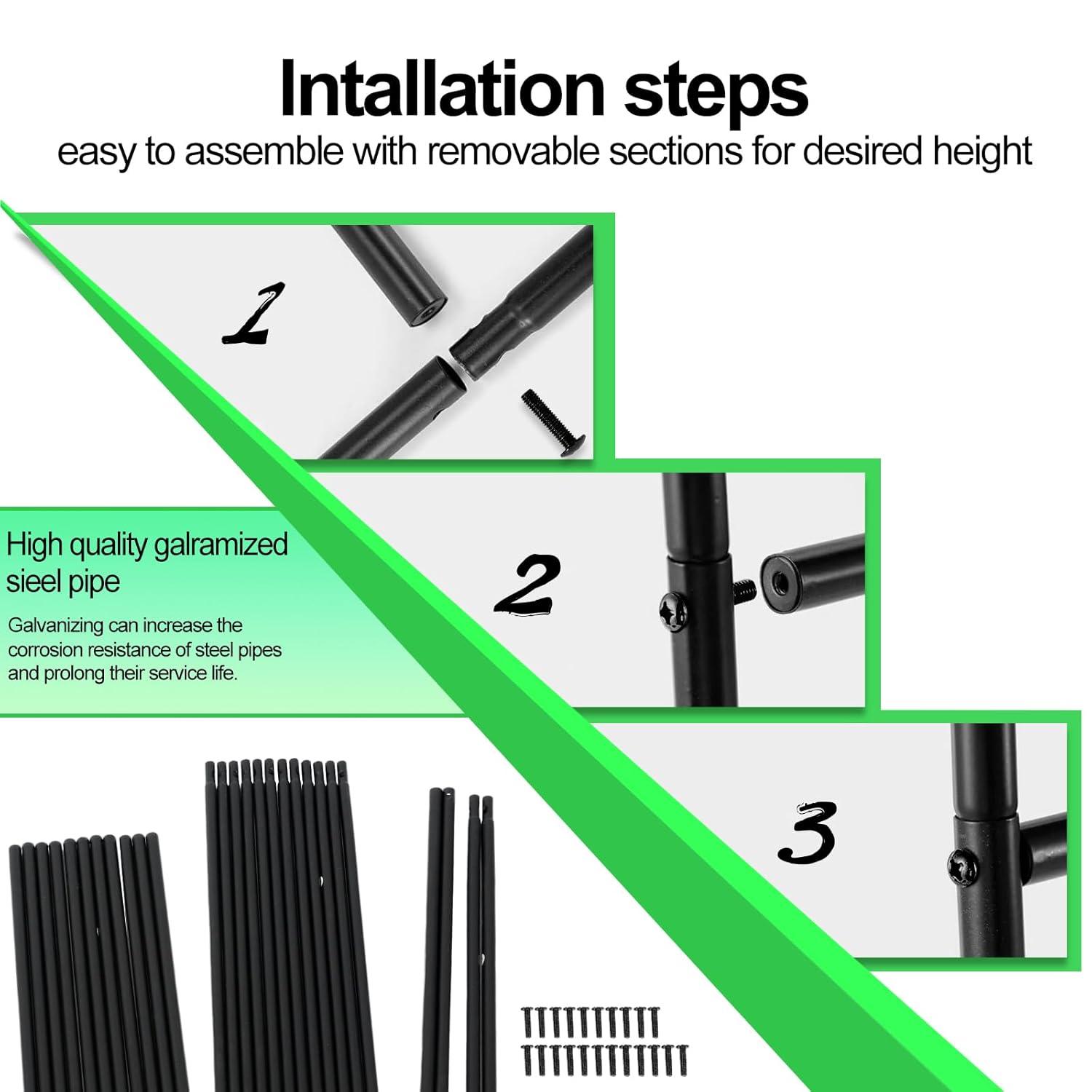 Metal Garden Arch 7.8ft High X 4.5ft Wide Garden Arbor for Various Climbing Plant Outdoor Garden Lawn Backyard Wedding Arch Party Decoration Archway