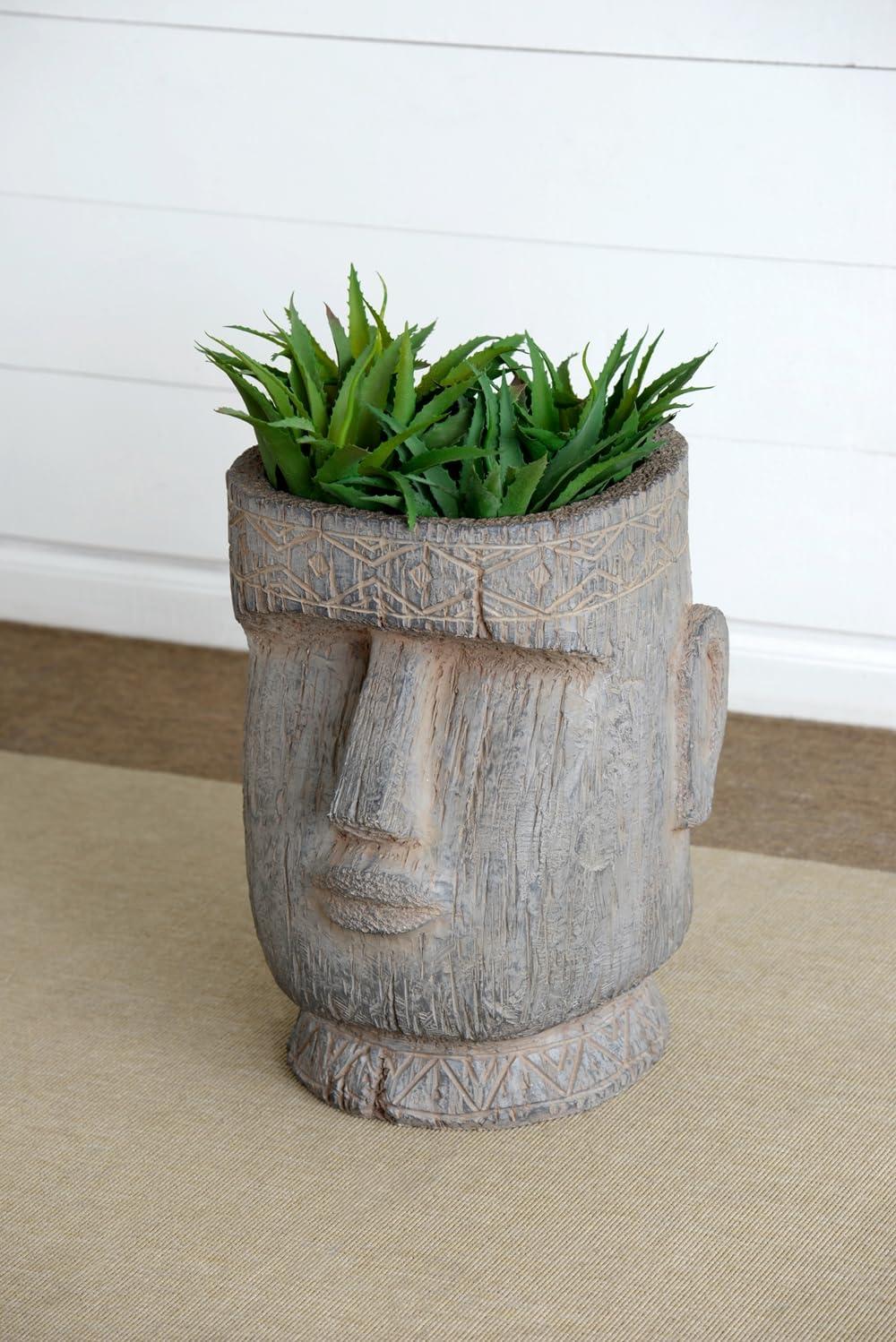 A and B Home A&B Home Rustic Stone Statue Planter