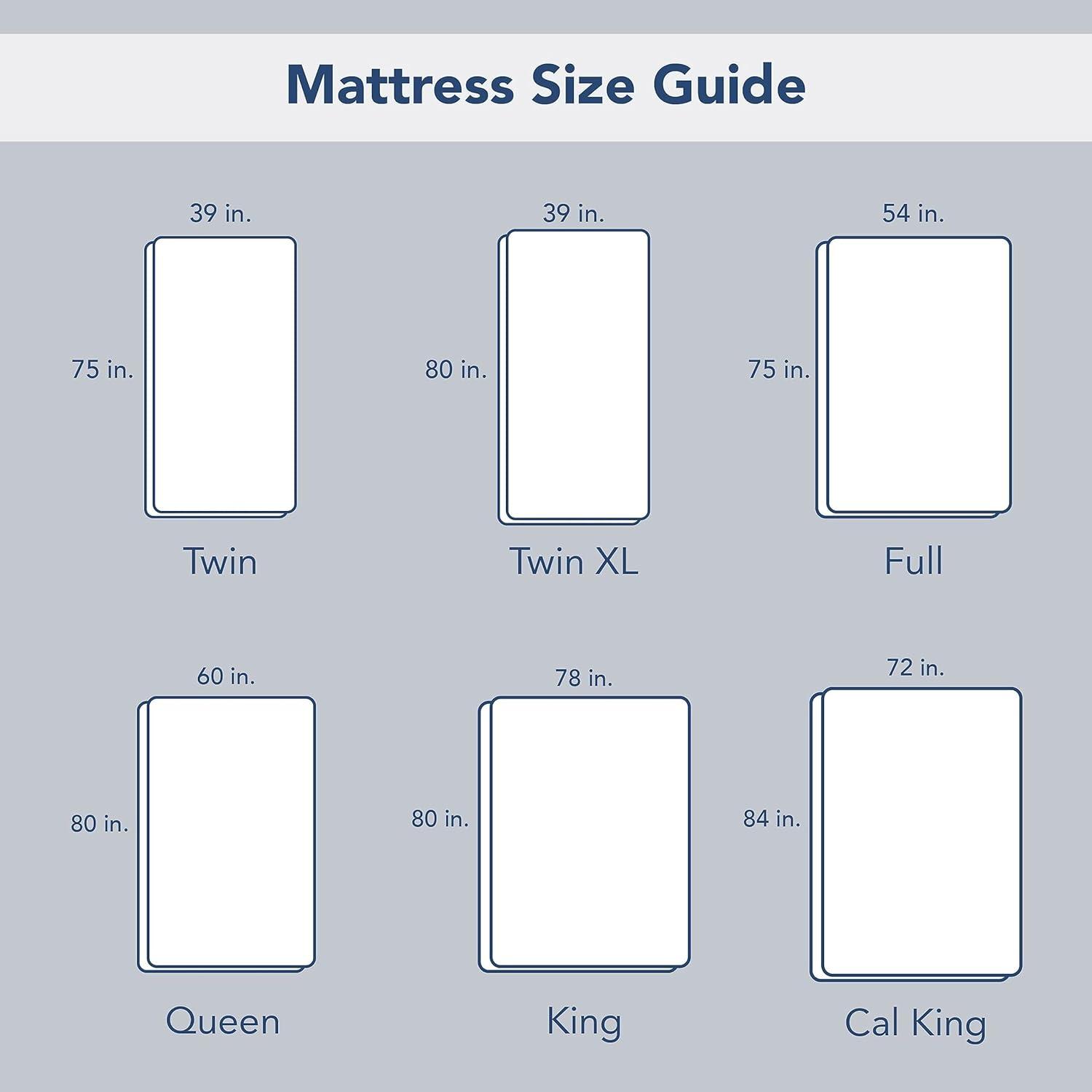 Full White Waterproof Quilted Mattress Pad