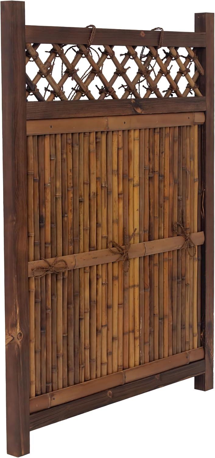 4 ft. H x 5.5 ft. W Japanese Zen Garden Fence Panel