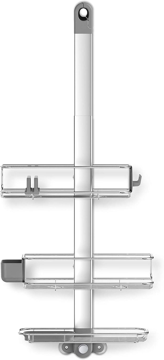 Simplehuman Adjustable Shower Caddy, Stainless Steel and Anodized Aluminum