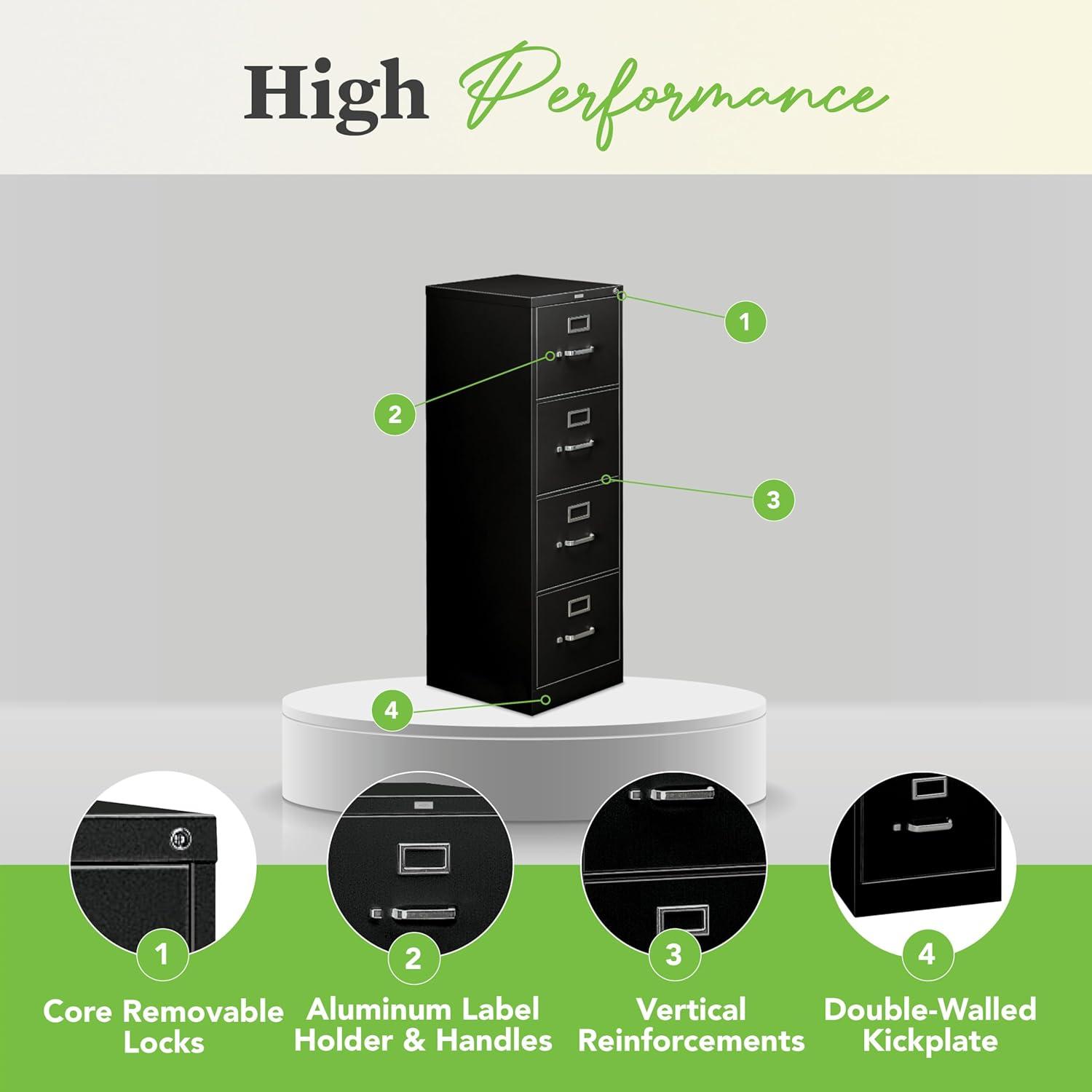 310 Series 4-Drawer Vertical Filing Cabinet