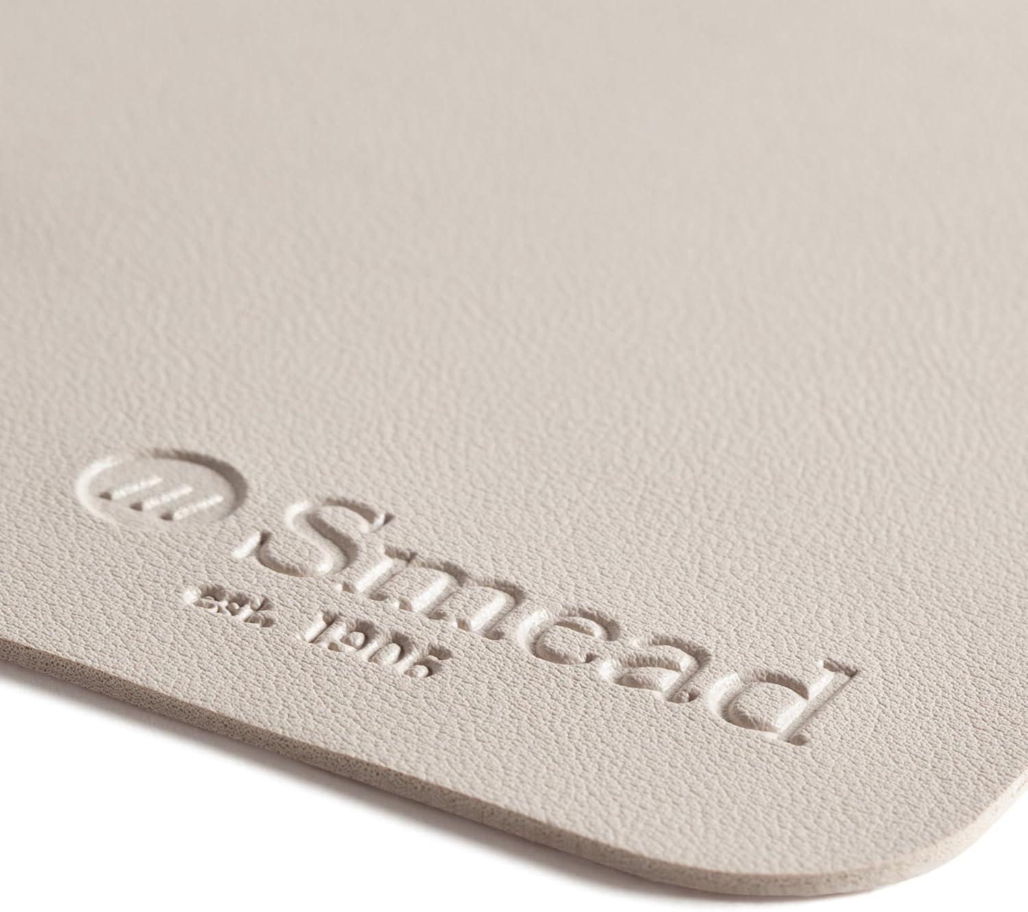 Smead Manufacturing SMD64831 31.5 x 15.7 in. Vegan Leather Desk Pads - Sandstone