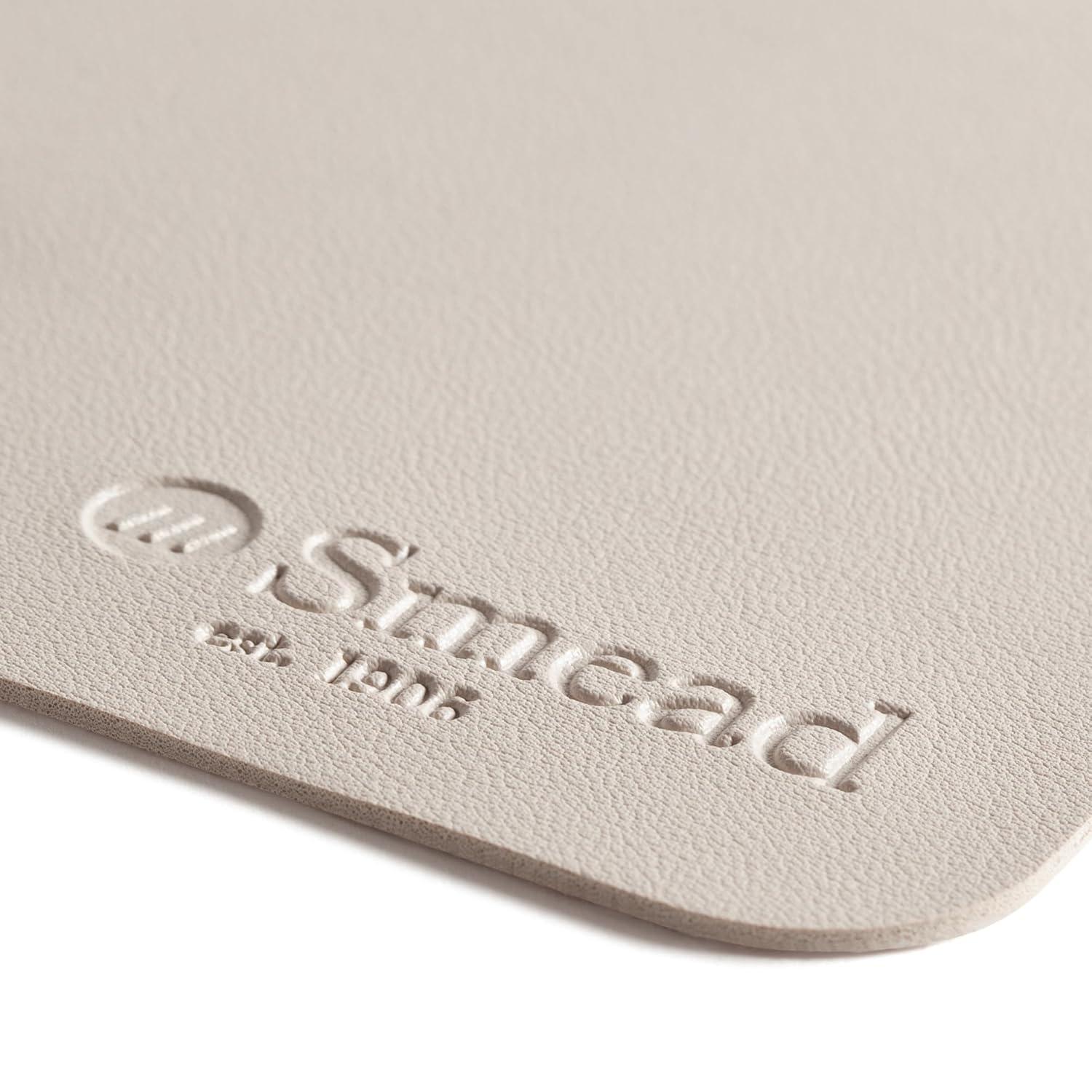 Smead Vegan Leather Desk Pads, 31.5" x 15.7", Sandstone 64831