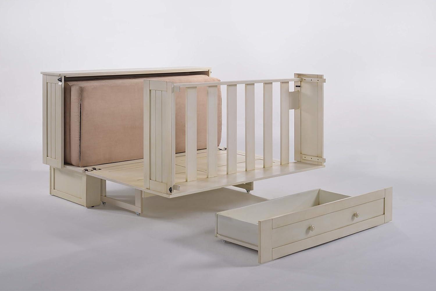 Daisy Queen Size Murphy Bed Cabinet with Storage & Charging Ports