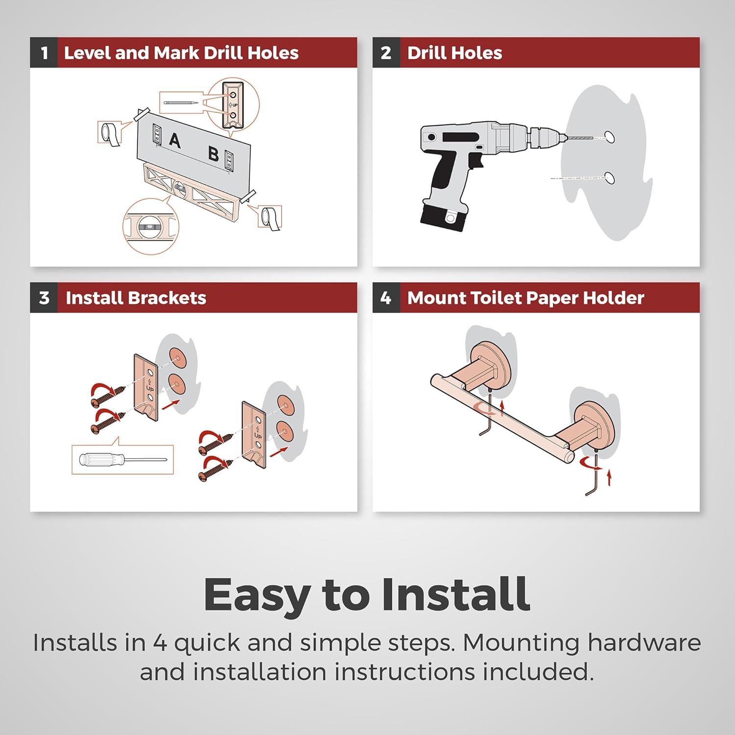 Capistrano Wall Mount Double Post Toilet Paper Holder in Matte Black