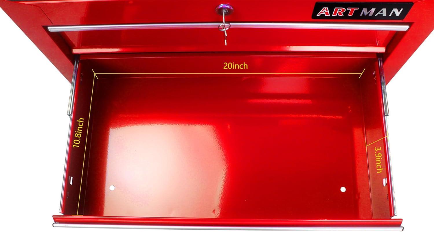 Yesurprise 12.99'' W 5 -Drawer Steel Job Site Storage with Wheels