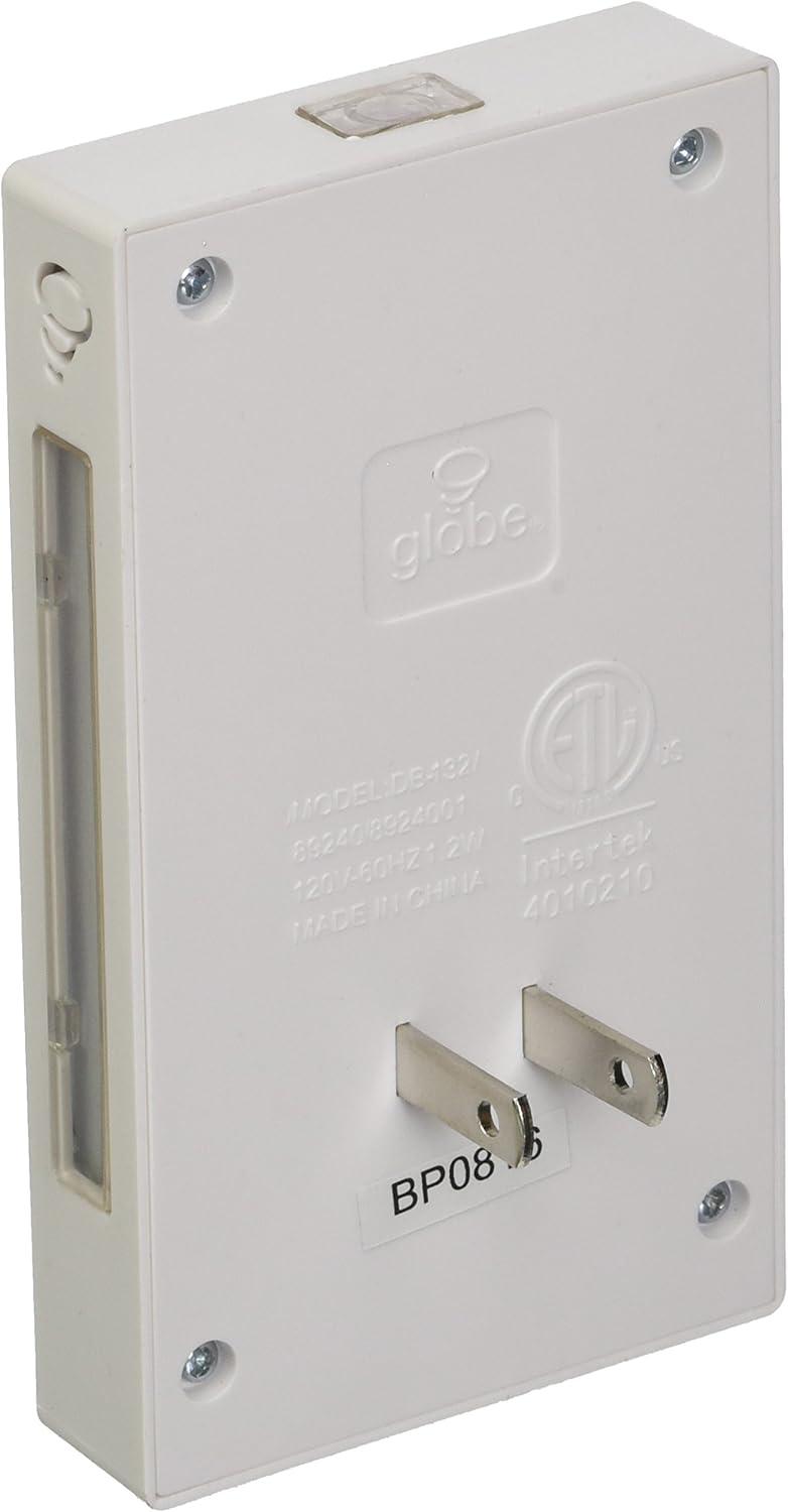 Globe Electric 8950201 Automatic Dimmer Switch LED Night Light- White