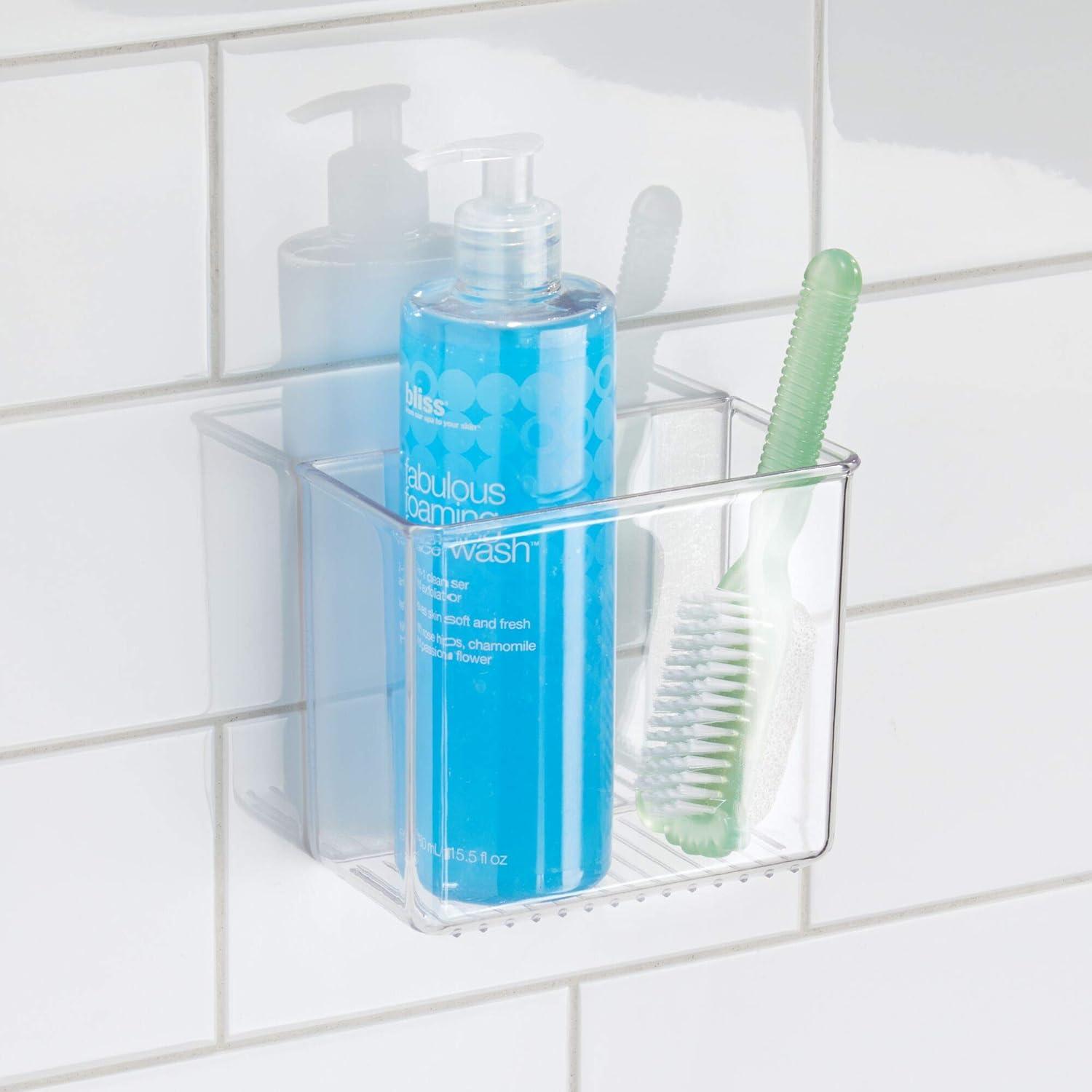 Clear Plastic Wall Mount Cabinet Organizer, 3" x 6" x 5"