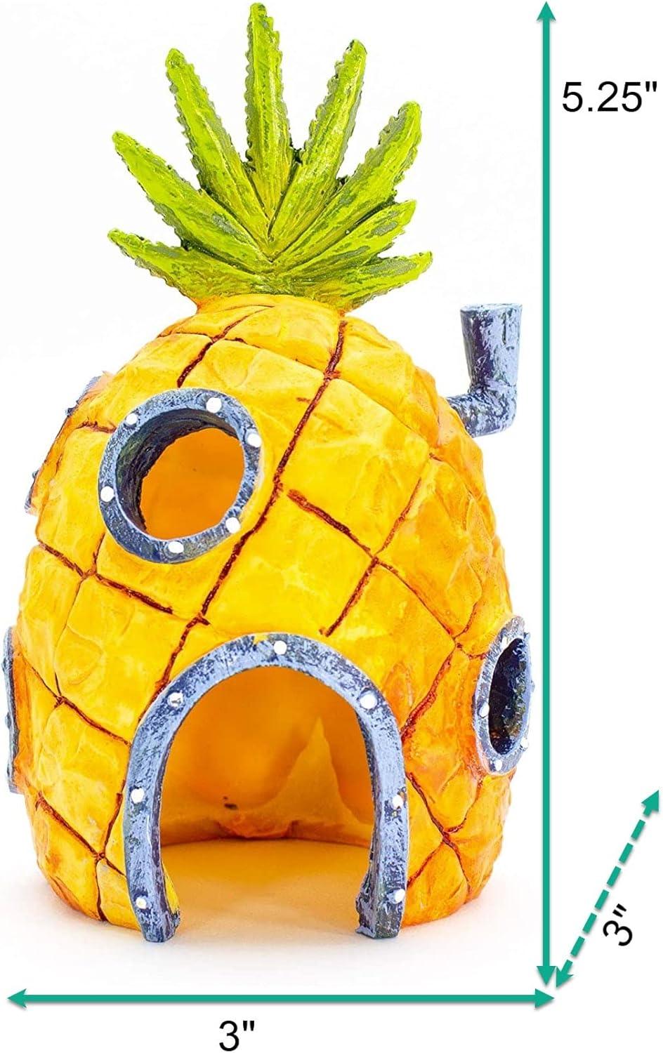 Penn-Plax SpongeBob Squarepants Aquarium Decor– SpongeBob’s Pineapple House – Medium