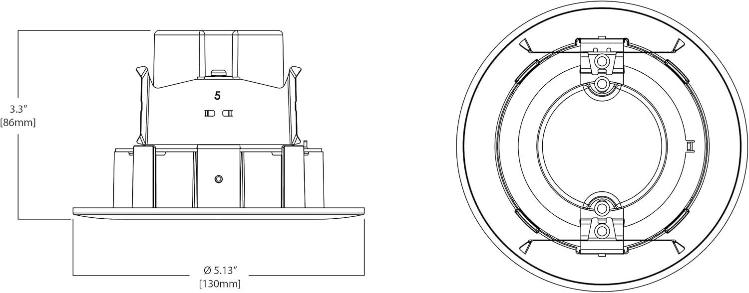 Halo 5" Matte White Selectable LED Recessed Lighting Kit