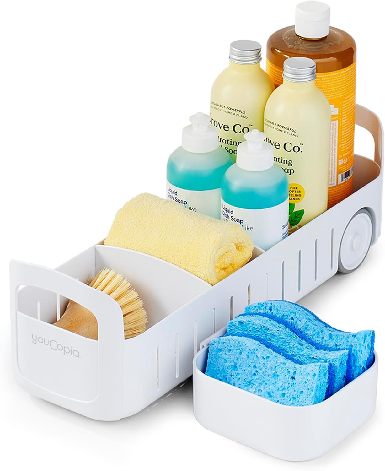 YouCopia® YouCopia® RollOut® Under Sink Caddy, 5", Rolling Organizer Bin with Adjustable Dividers
