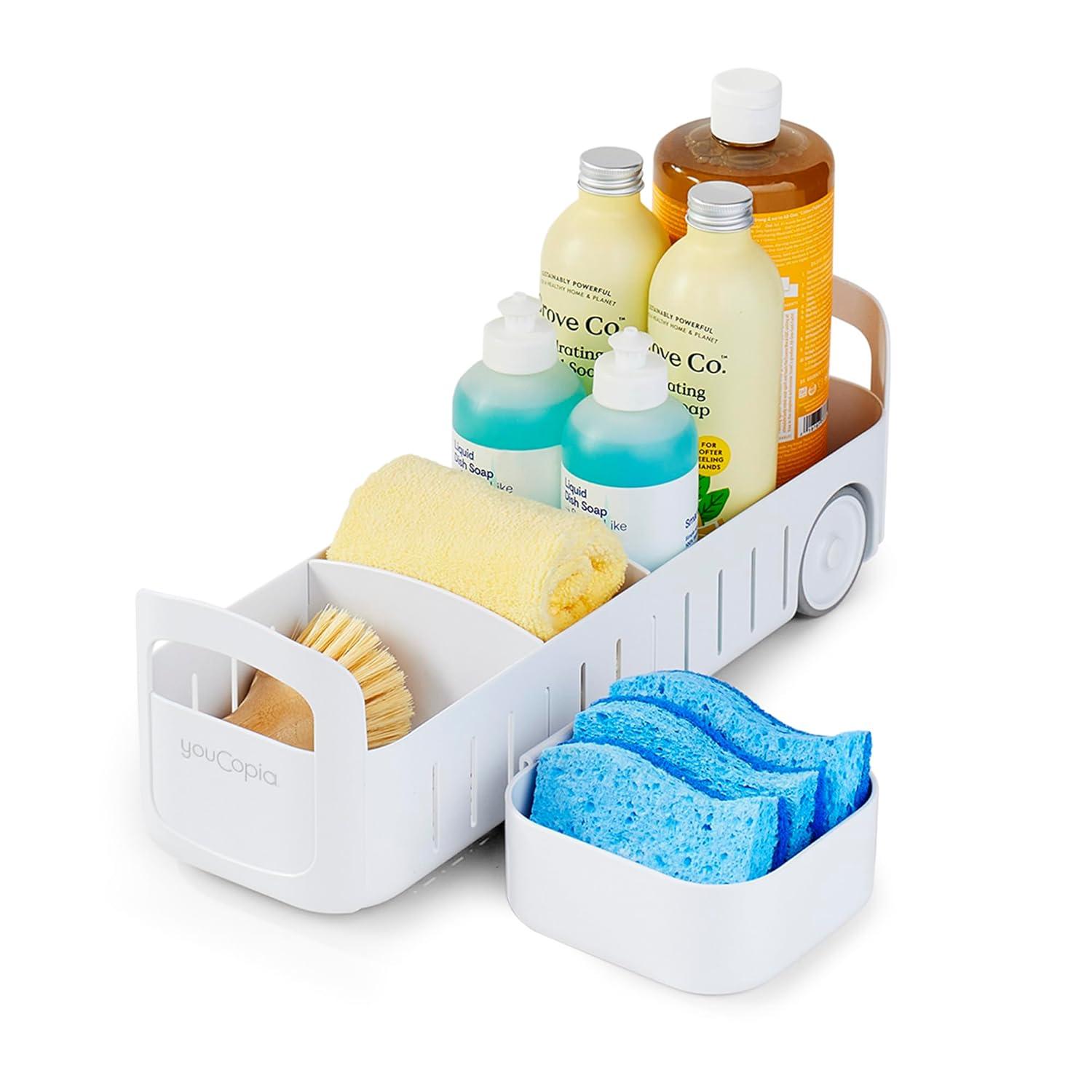 YouCopia® YouCopia® RollOut® Under Sink Caddy, 5", Rolling Organizer Bin with Adjustable Dividers