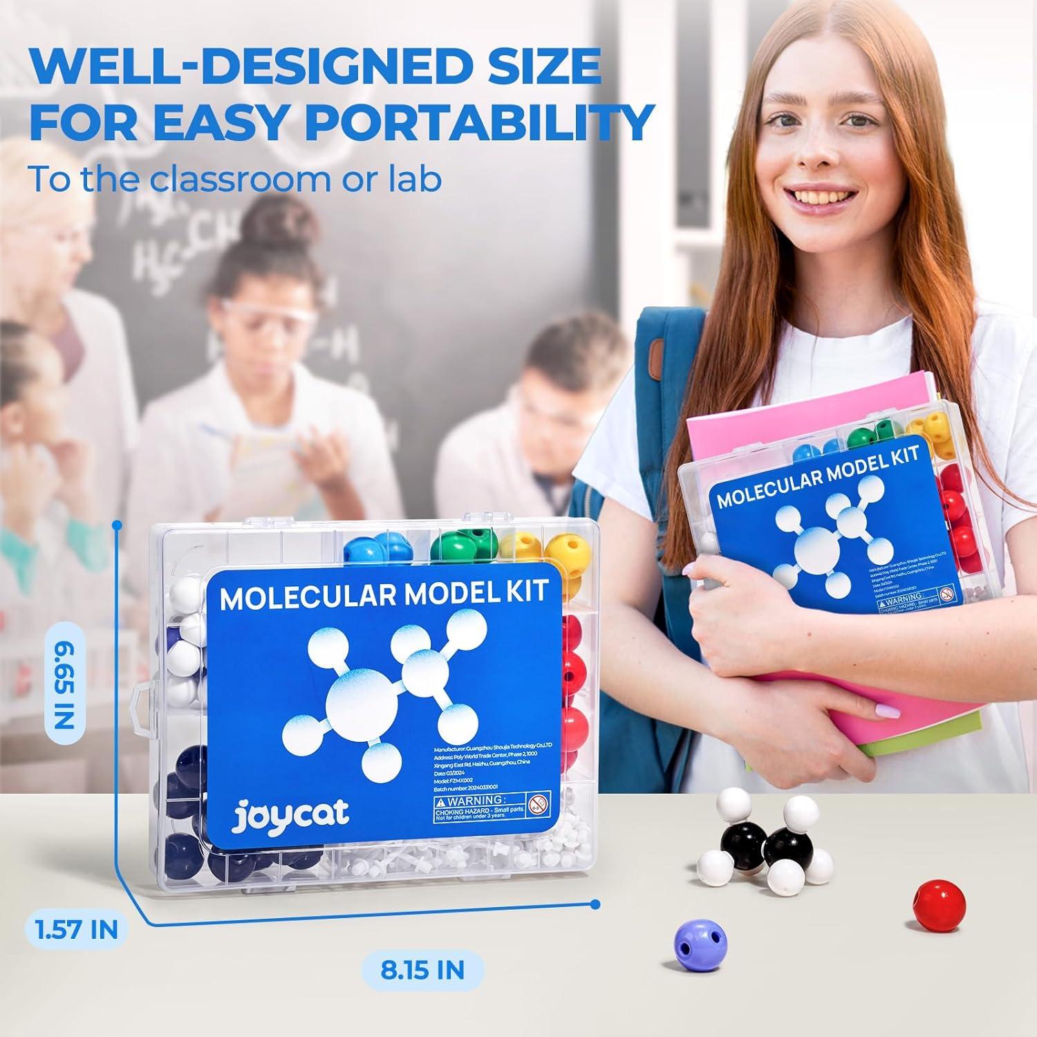 JoyCat Molecular Model Kit (404 pcs), Organic Chemistry Molecule Science Gifts for Ochem and Inorganic Students and Teachers