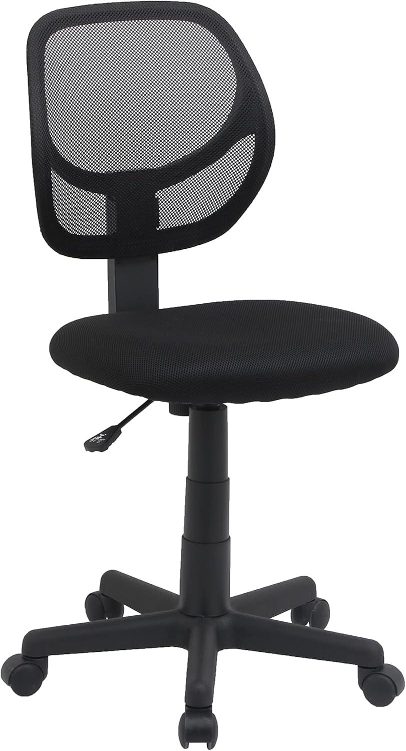 Black Mesh Low-Back Adjustable Office Task Chair