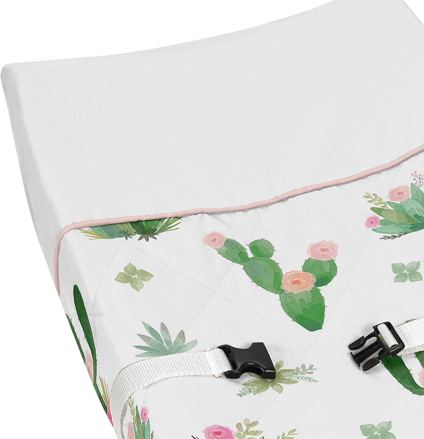 Sweet Jojo Designs Cactus Floral Changing Pad Cover