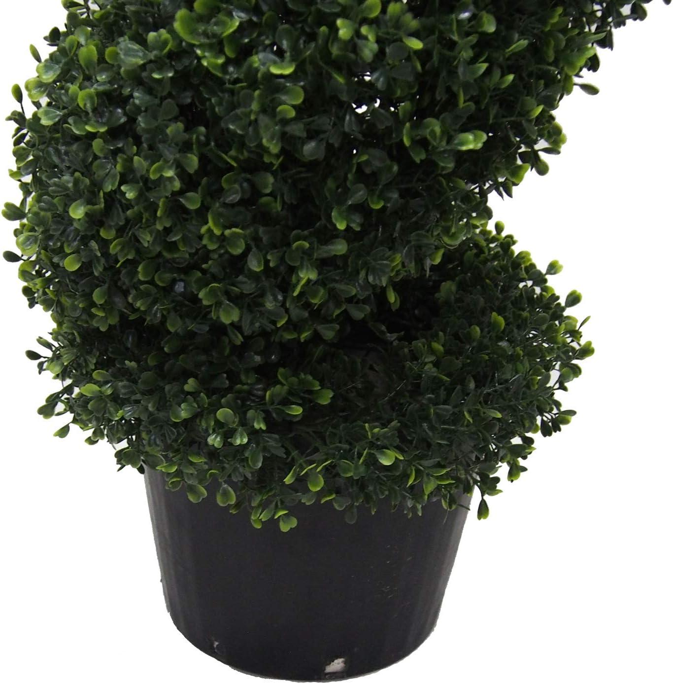 Vickerman Artificial Boxwood Spiral In Pot UV