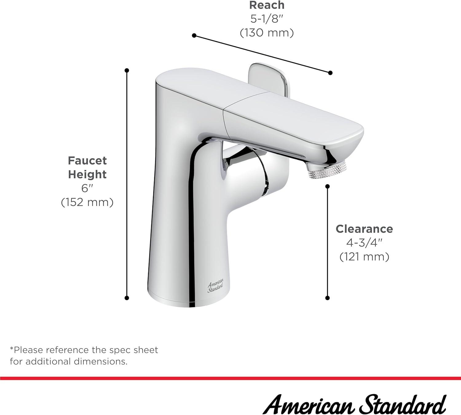 Brushed Nickel Single-Handle Pull-Out Bathroom Faucet