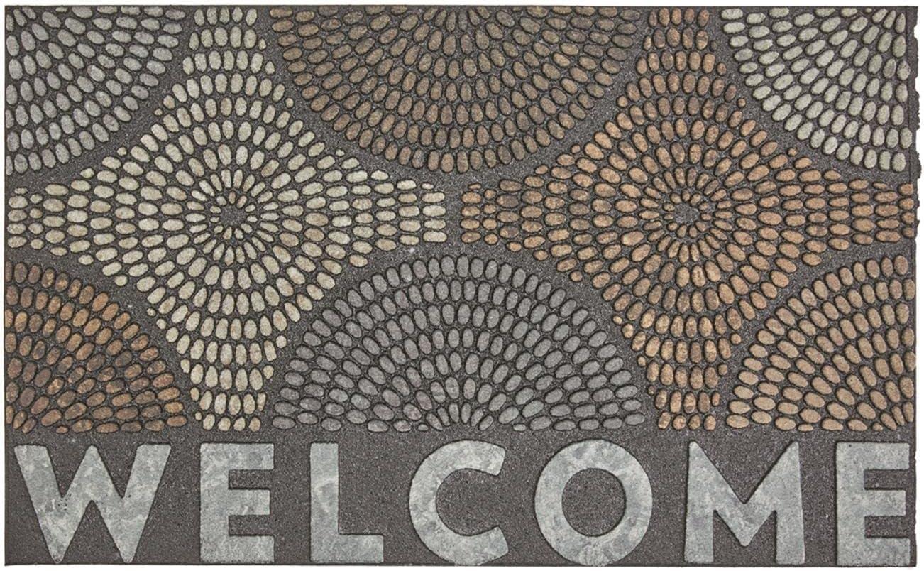 1'6"x2'6" 'Welcome' Doorscapes Doormat Gray - Mohawk