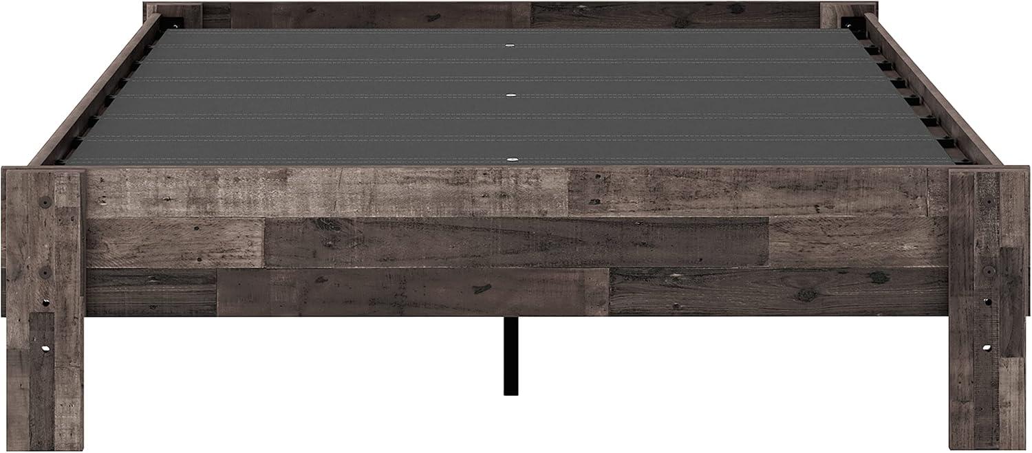Signature Design by Ashley Casual Neilsville Full Platform Bed  Multi Gray