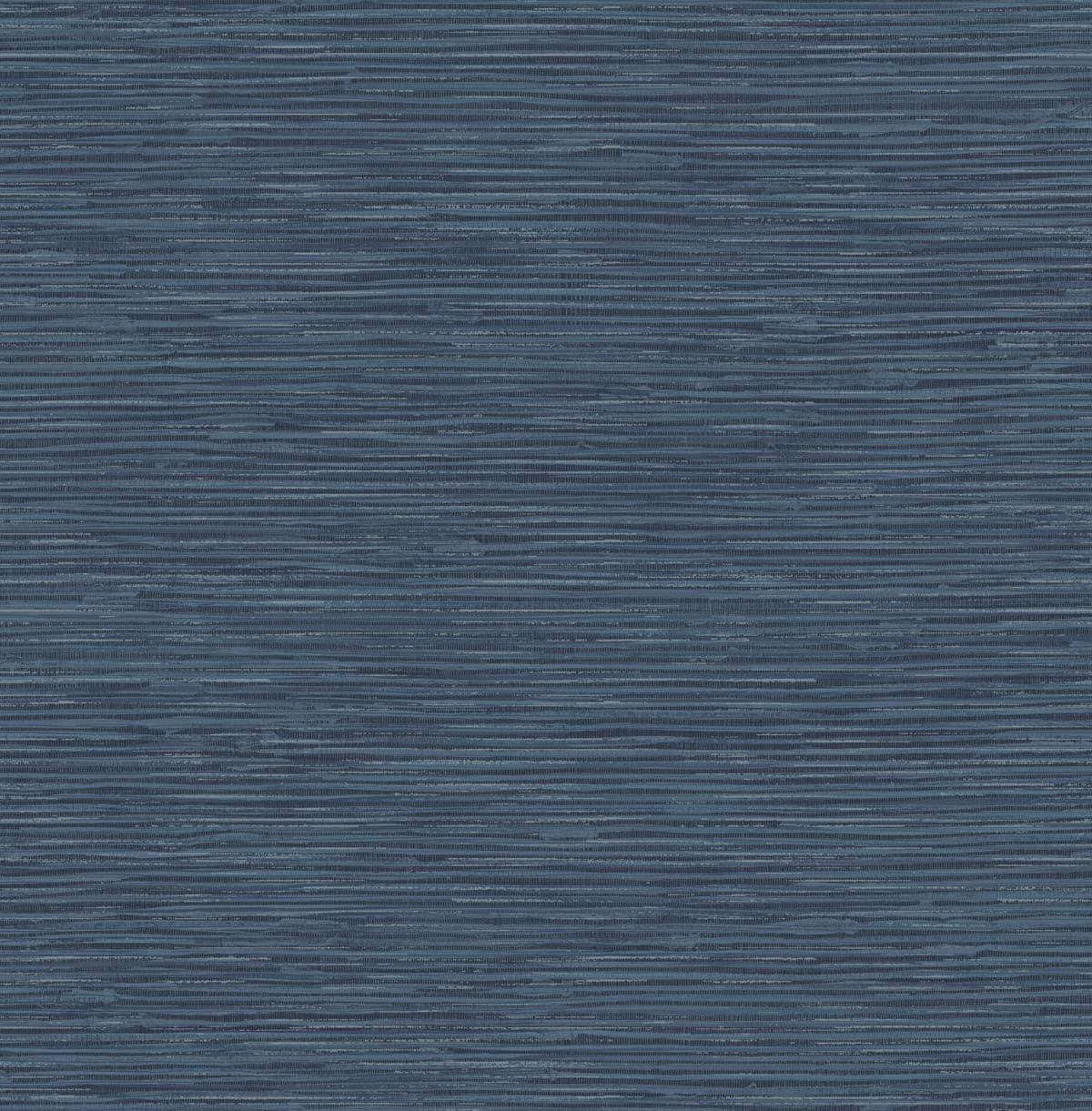 Cyprus Blue Faux Grasscloth Peel and Stick Wallpaper