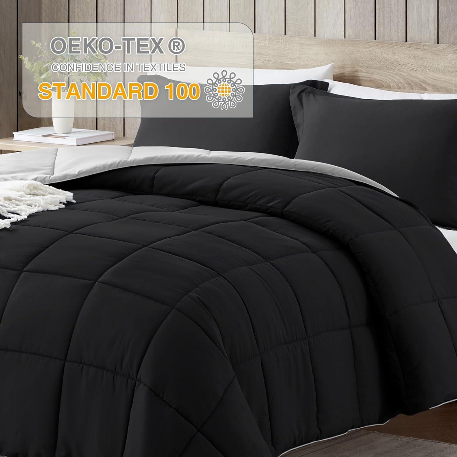 3-Piece Microfiber/Polyester Comforter Set