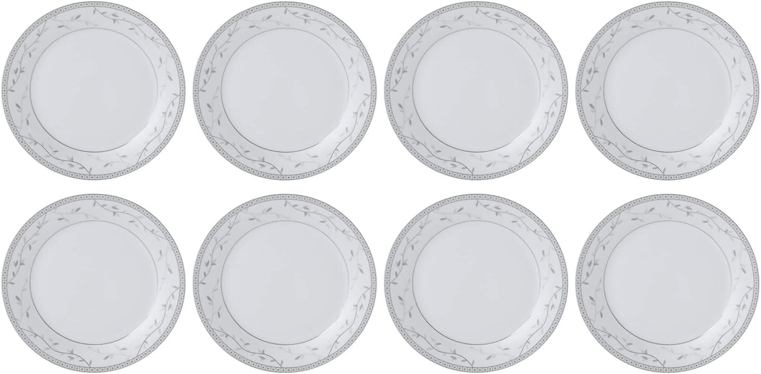 Fitz and Floyd Fitz and Floyd Platinum Vine 32-Piece Porcelain Dinnerware Set, Service for 8