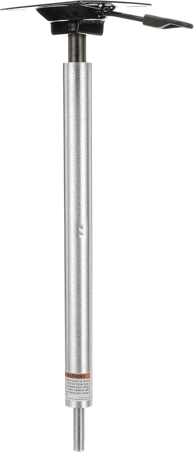 Attwood SP-3204 Lock’N-Pin ¾-inch Pin Post, Power Pedestal, Adjustable Height 24 to 30 Inches, Integral Seat Mount, Threaded