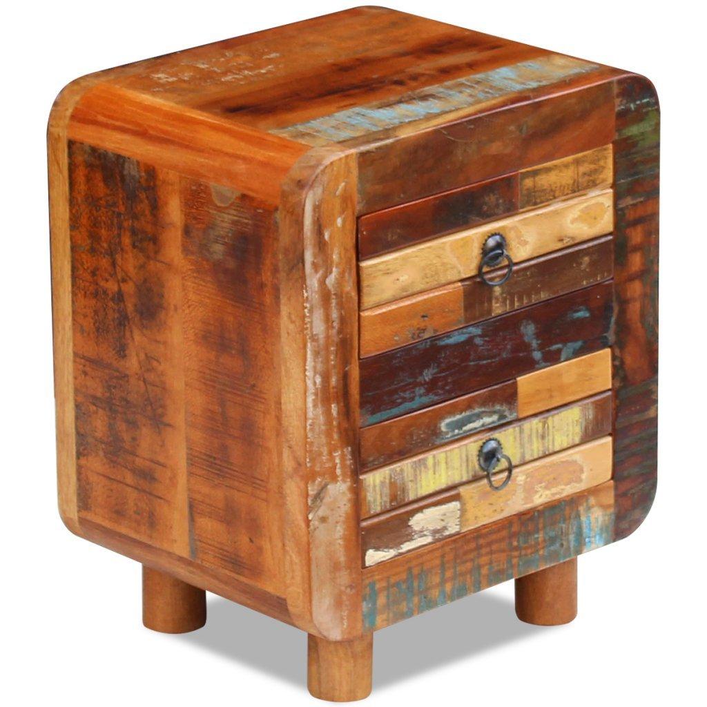 Night Cabinet Solid Reclaimed Wood 16.9"x13"x20"