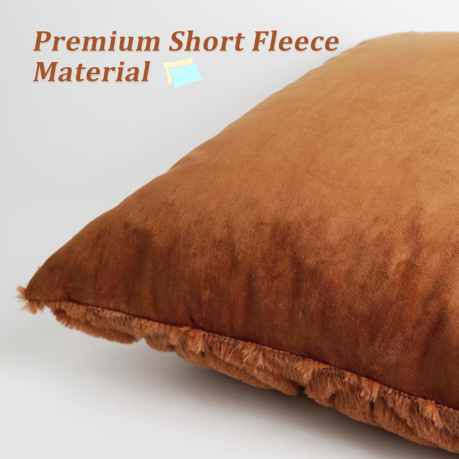 Clearance Deals!Crcmjuhgsa Pillow Case 2pc Pumpkin Fall Decorative Throw Pillow Covers 18"x18" Soft Faux Pillow Covers For Autumn Plush Pillow Cases For Farmhouse Halloween Decor