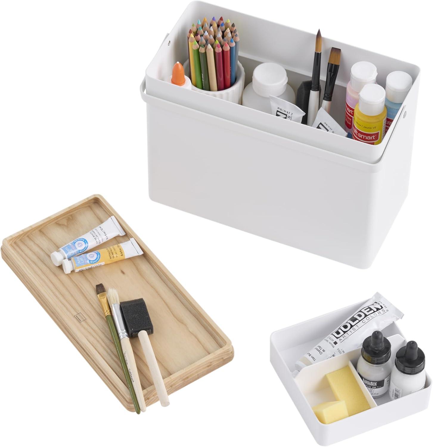 Tower Yamazaki Home First Aid Box Three Tiered Medical Supplies Organizer, Multicompartment