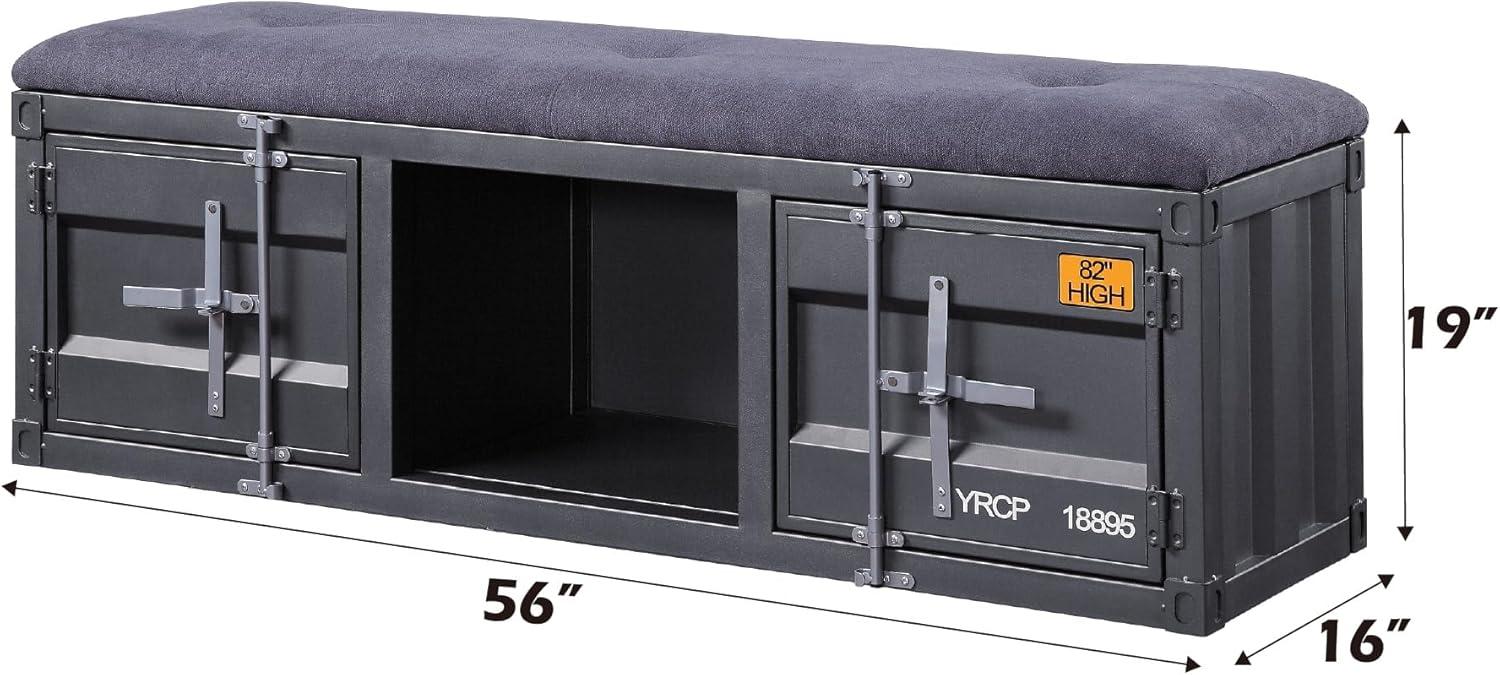 Acme Cargo Fabric Upholstered Storage Bench
