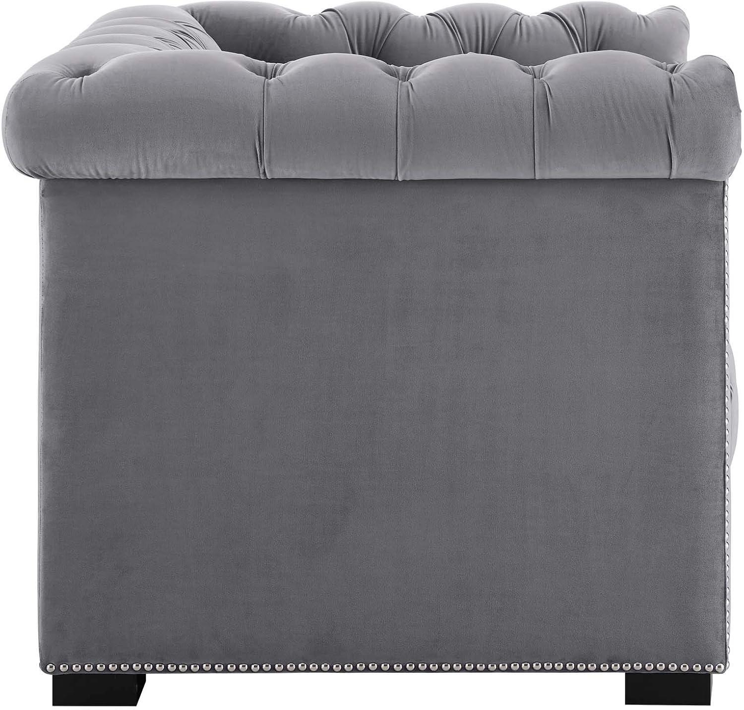Modway Heritage Upholstered Velvet Armchair