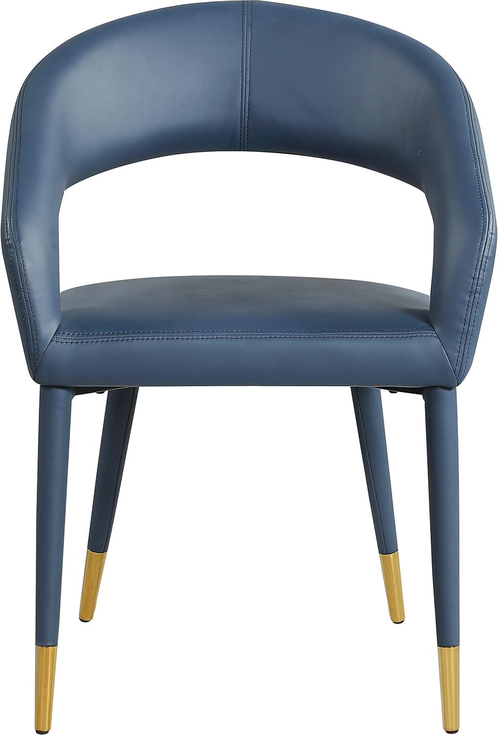Meridian Furniture Destiny Navy Vegan Leather Dining Chair