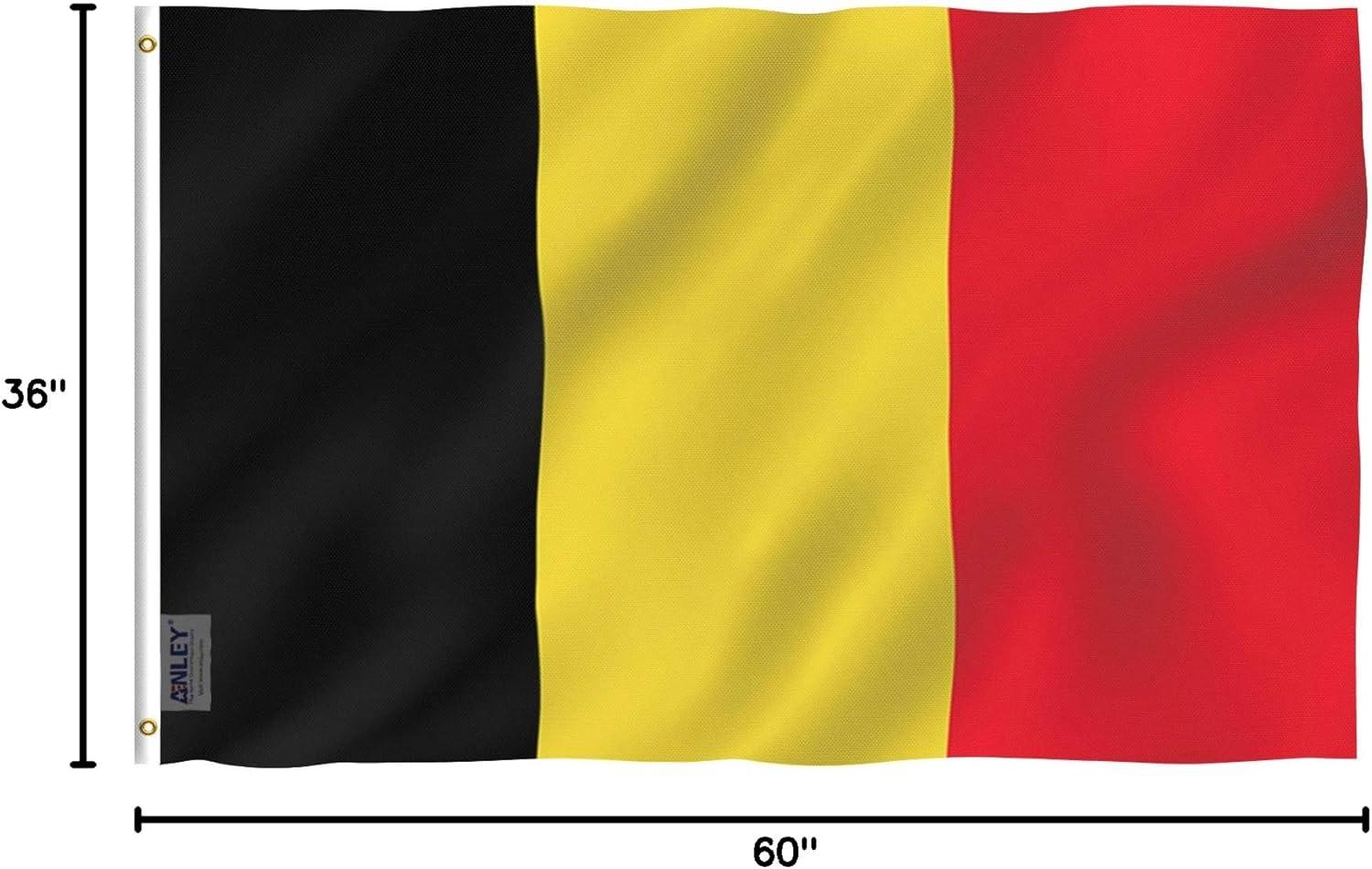 Fly Breeze 3x5 Foot Belgium Flag with Brass Grommets