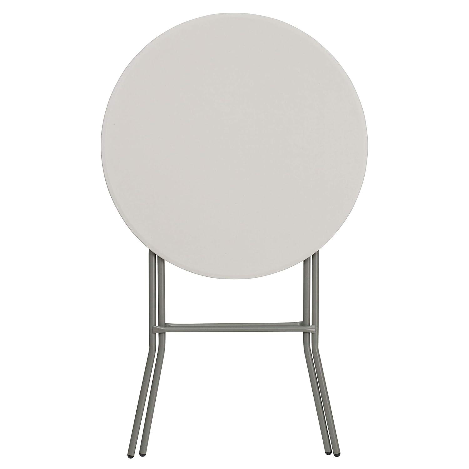 Flash Furniture Parker Round Plastic Bar Height Folding Event Table