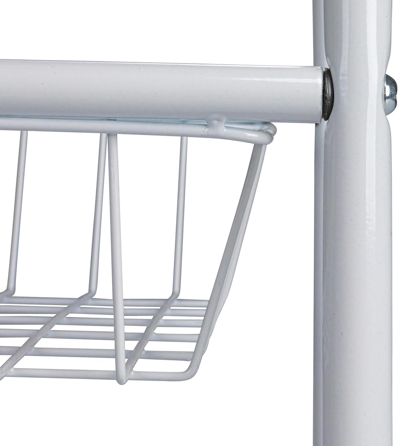 Household Essentials Metal Free Standing Laundry Cart with Wheels