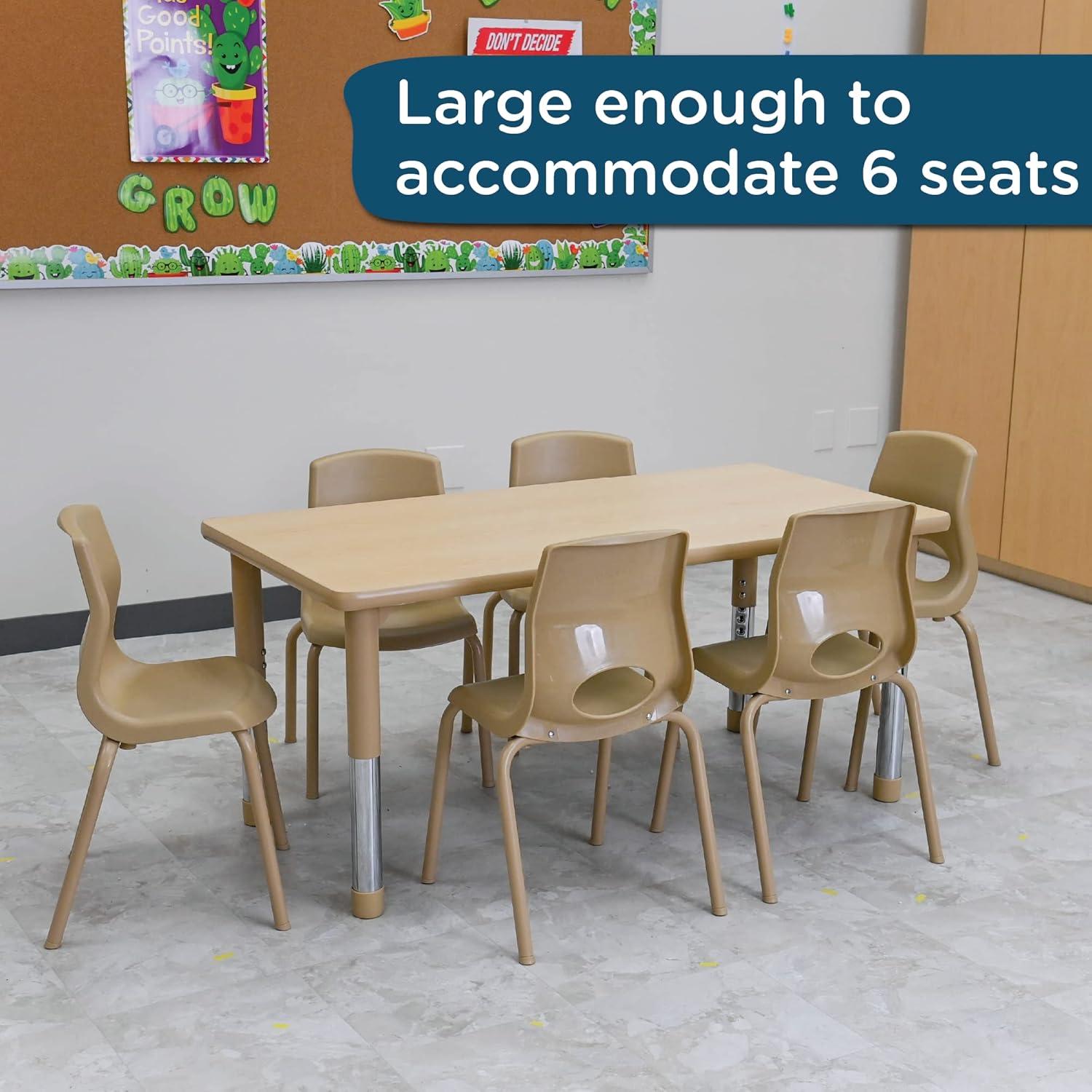 AS WE GROW Rectangular Adjustable Table