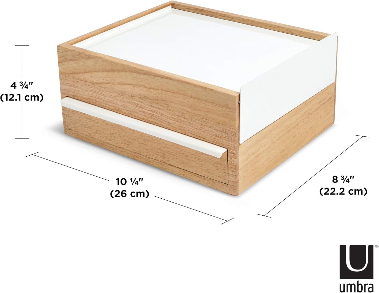 Umbra Stowit White and Neutral Jewelry Box Storage