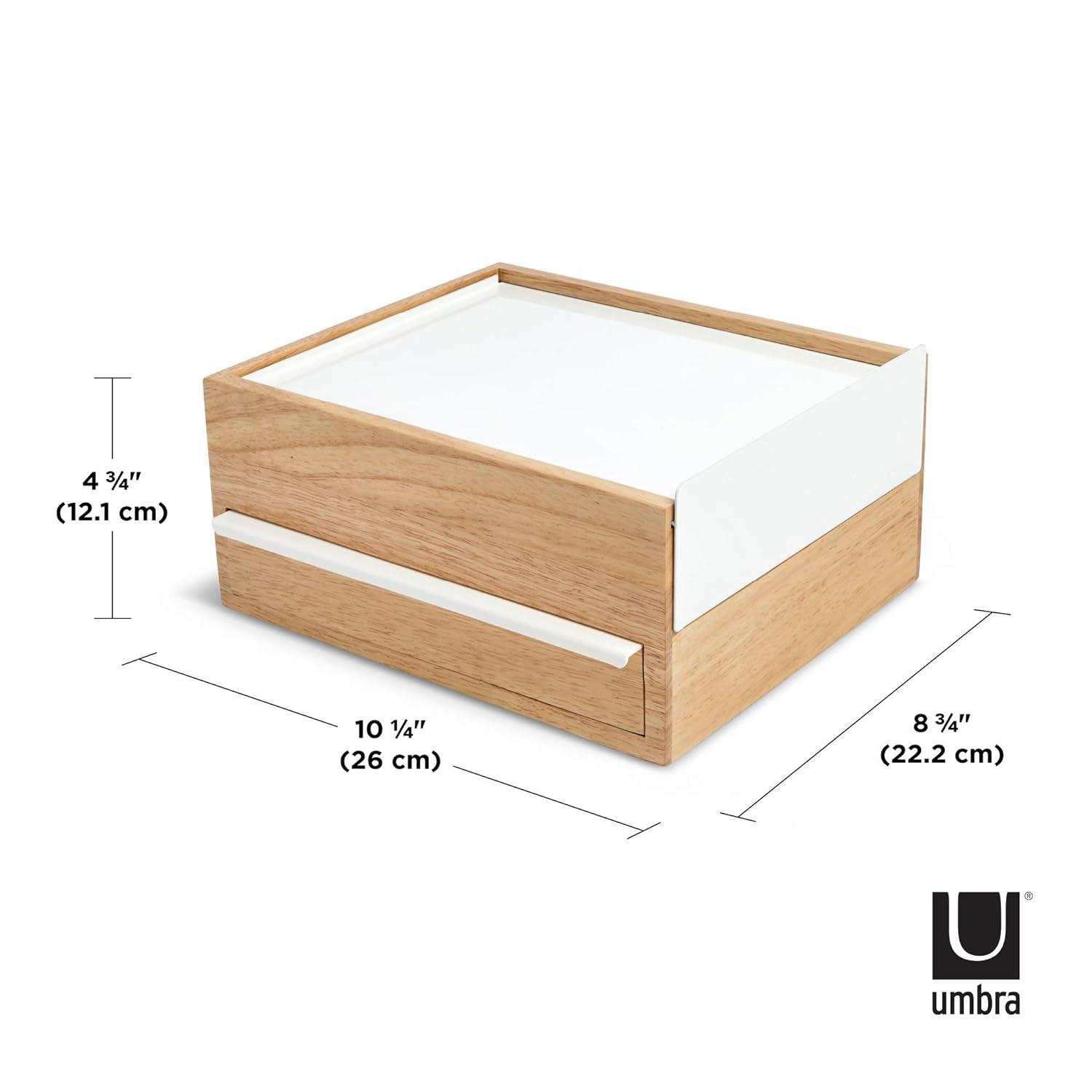 Umbra Stowit White and Neutral Jewelry Box Storage