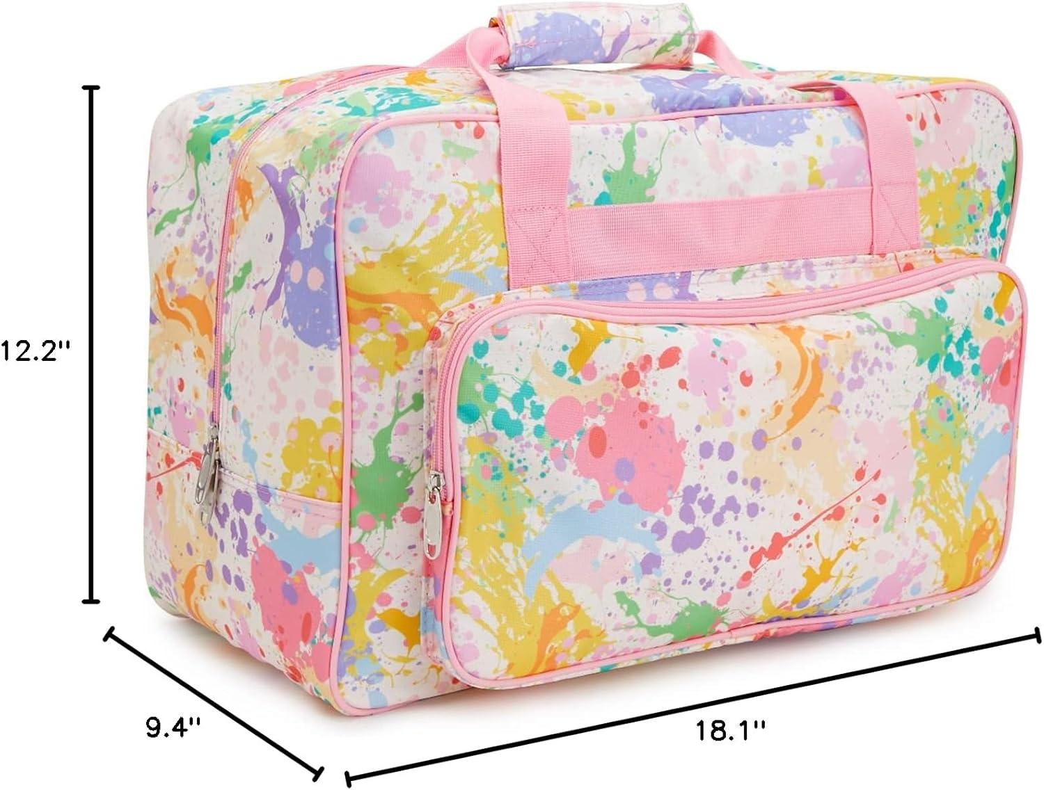 Bright Creations Watercolor Sewing Machine Carrying Case (18.1 x 9.4 x 12.2 In)