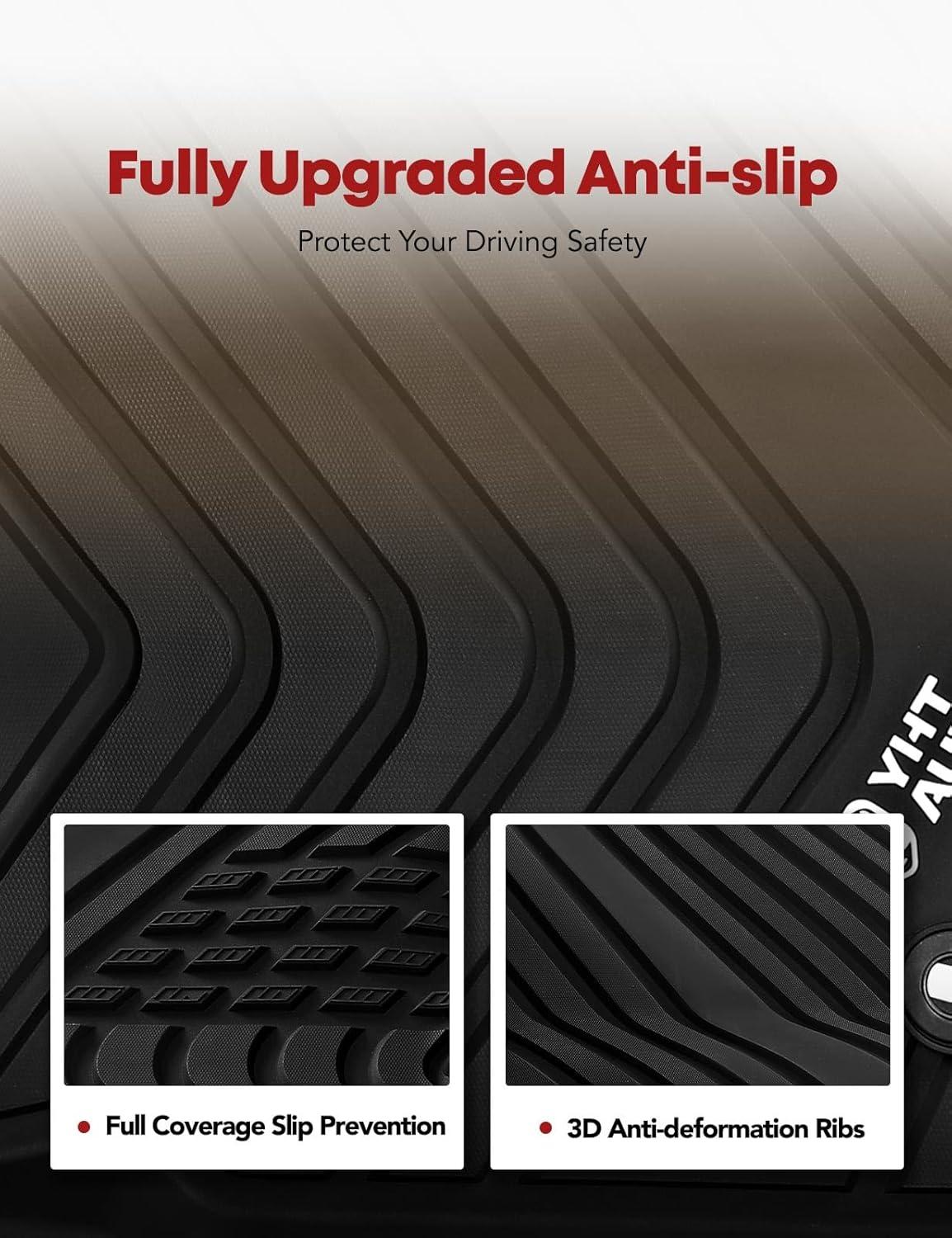 Rough Country Flex-Fit Floor Mats for 2016-2023 Toyota Tacoma - FF-71216