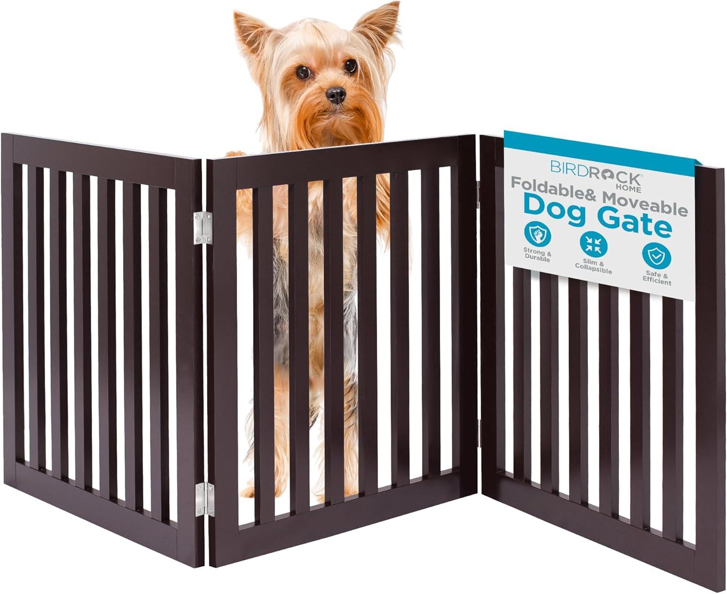 BirdRock Home Wood Free Standing Pet Gate